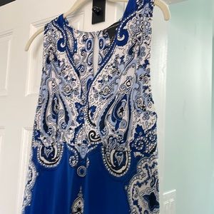 INC blue paisley dress in size XL